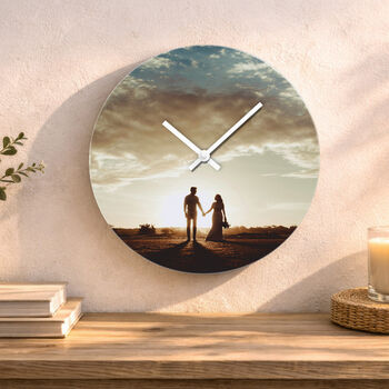 Personalised Glass Photo Wall Clock, 4 of 6