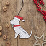 Westie Dog Christmas Tree Decoration Personalisation Available, thumbnail 1 of 5