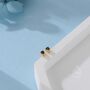 Very Tiny 2mm Black Cz Stud Earrings, thumbnail 4 of 12