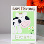 Personalised Farm Cow Age Birthday Card, thumbnail 6 of 9