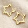 Star Hoop Earrings, thumbnail 1 of 8