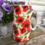 Large China Jug In Vibrant Poppy Design, thumbnail 1 of 8