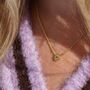 Champagne Jewelled Charm Necklace, thumbnail 3 of 9