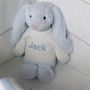 Personalised White And Blue Bathrobe With Bunny Ears, thumbnail 5 of 8