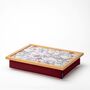 William Morris Golden Lily Plum Cushioned Lap Tray, thumbnail 2 of 5