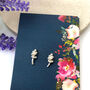 Thank You Teacher Gift Sterling Silver Lavender Earrings, thumbnail 6 of 10