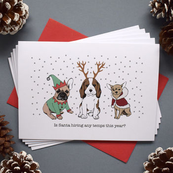 Dog Collection Christmas Card Pack, 5 of 6