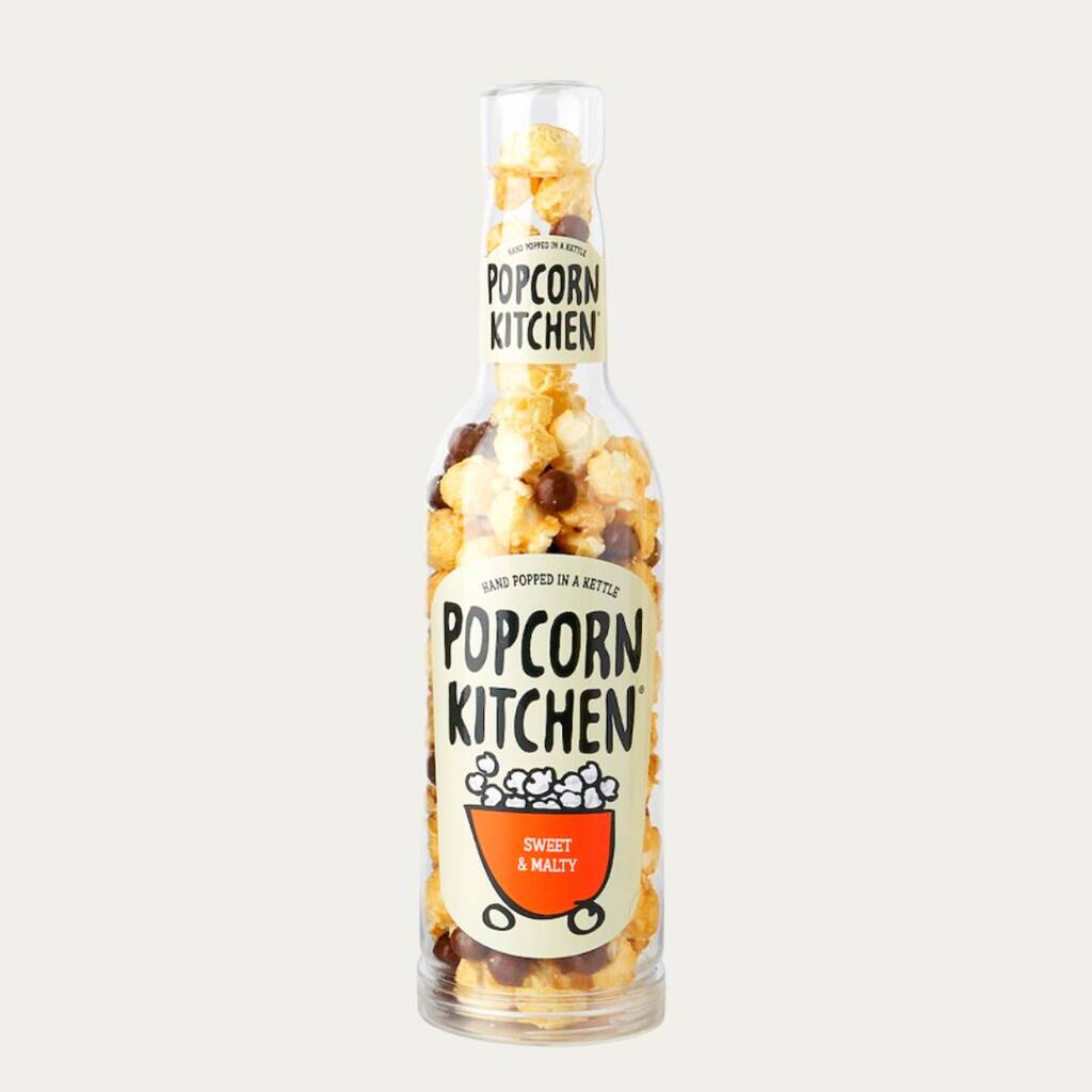Sweet And Malty Popcorn, Gift Bottle, 1 of 3