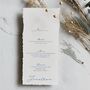 Deckle Edge Wedding Menu, thumbnail 8 of 11