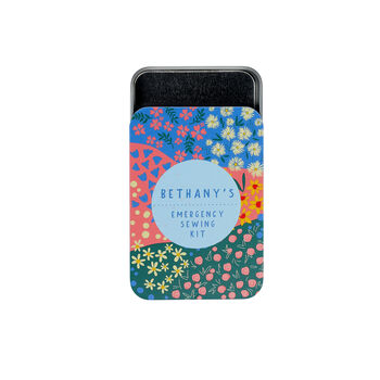 Personalised Ditsy Floral Mini Sewing Storage Tin, 4 of 8