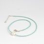 Mini Gemstone Bead Necklace With Focal Pearl, thumbnail 11 of 12