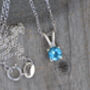 Topaz Necklace In Sterling Silver, November Birthstone Necklace, thumbnail 6 of 8