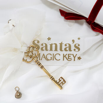 Personalised Santa's Magic Key Christmas Eve Activity Handmade Xmas Decoration Ornament, 6 of 10