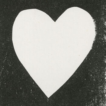 Black Heart Risograph Card, 3 of 3