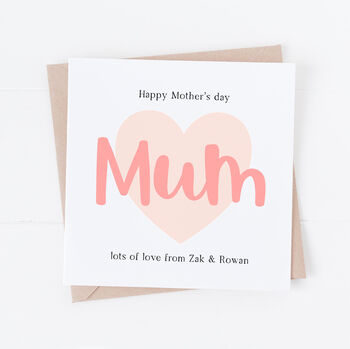 Personalised Mother's Day Card For Mum Or Mummy, 3 of 3