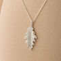 Personalised Sterling Silver Oak Leaf Pendant Necklace, thumbnail 1 of 9
