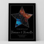 Personalised Star Map Print Celestial Star Design, thumbnail 3 of 12