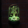 Personalised Pumpkin Halloween Solar Light Sign, thumbnail 5 of 8