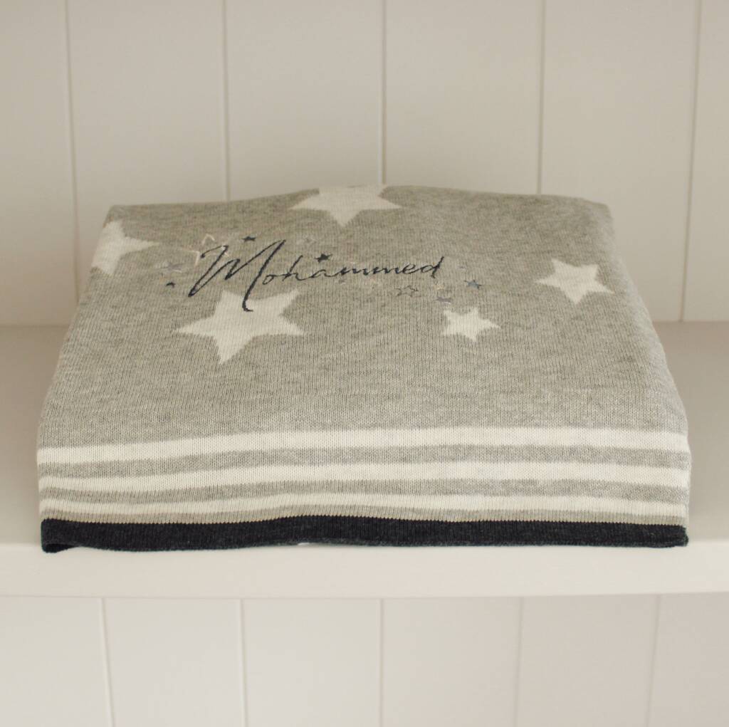 Personalised Star Baby Blanket By Paint My Dreams