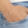 Pearl Necklace And Bracelet On Satellite Chain Set, thumbnail 4 of 8