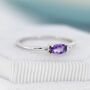 Natural Amethyst Ring In Sterling Silver, thumbnail 5 of 11