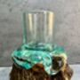 Handcrafted Root Wood And Molten Glass Bowl Candle Holder, thumbnail 6 of 8