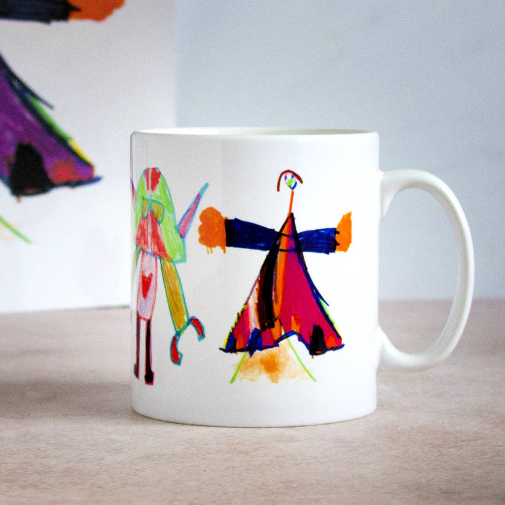 Personalised Child's Drawing Printed Mug By Snapdragon