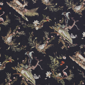 Wonderland Toile Fringe Scarf, 3 of 4