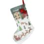 Christmas Stocking With Red Pom Poms, thumbnail 5 of 5