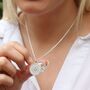 Personalised Silver Initial Photo Locket Necklace, thumbnail 2 of 5