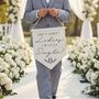 Personalised Wedding Carry Flag, thumbnail 7 of 8