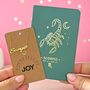 Zodiac Gift Set – Gold Star Sign Necklace And Celestial Notebook, thumbnail 1 of 6