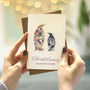 Personalised Mother's Day Liberty Penguin Card For Her, thumbnail 6 of 6