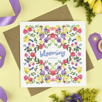 'Blooming Lovely' Floral Card, 3 of 3