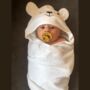 Baby Hooded Towel Newborn Baby Shower Christmas Gift, thumbnail 3 of 11