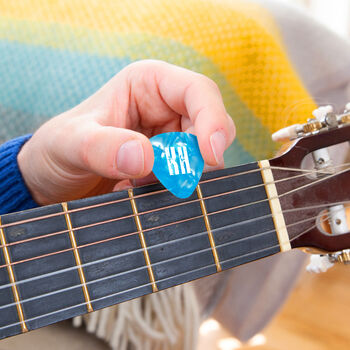 Personalised Initials Guitar Plectrum / Pick Coloured Set, 3 of 10