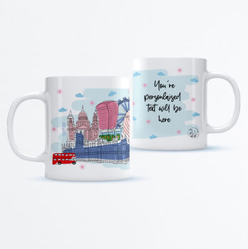 Personalised London Skyline Mug, 2 of 5