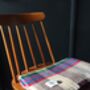 Recycled Wool Picnic Rug And Leather Straps, thumbnail 3 of 4