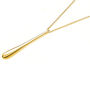 Long Drop Necklace In Gold Plated, thumbnail 1 of 2