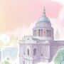 St Pauls Cathedral View London Fine Art Print, thumbnail 2 of 5