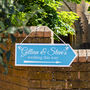 Personalised Directional Wedding Sign, thumbnail 1 of 6