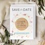 Save The Date Magnet Cards Summer Wedding Wildflower, thumbnail 3 of 10