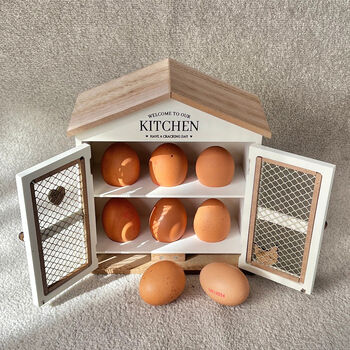Country Kitchen Egg Rack And Egg Cupboard, 6 of 10