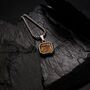 Engravable 3mm Tiger Eye Pendant Chain, thumbnail 7 of 11