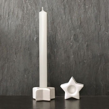 Porcelain Heart Candle Holder And Candle, 2 of 2