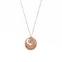 Engraved Rose Gold Plated Place In My Heart Necklace, thumbnail 3 of 3