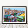 Columbia Road Flower Market Skyline, London Art Print, thumbnail 1 of 2