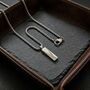 Box Chain Bar Pendant Silver, thumbnail 7 of 9