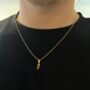 Mini Initial Letter Pendant Necklace For Men, thumbnail 6 of 11