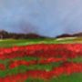 Red Poppies Original Acrylic Painting, thumbnail 3 of 3